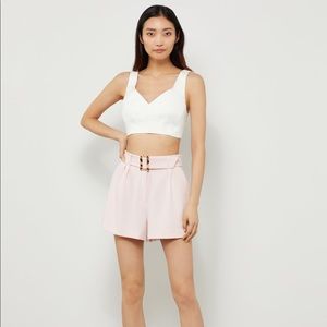 HIGH-WAISTED BELTED SHORT